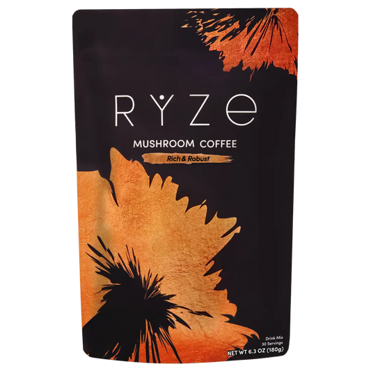 Mushroom Coffee Dark Roast - Bright wqzge